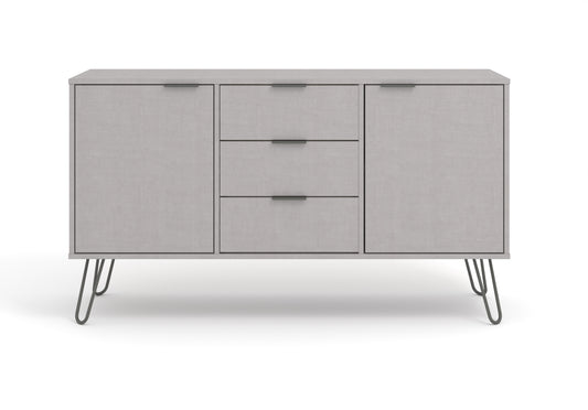Liberty Augusta Grey Textured Finish Medium Sideboard with 2 Door, 3 Drawers