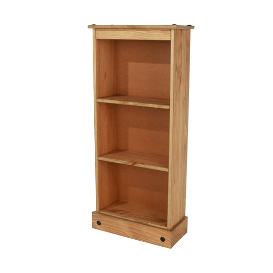 Liberty Corona Premium Waxed Pine Downstairs Low Narrow Bookcase