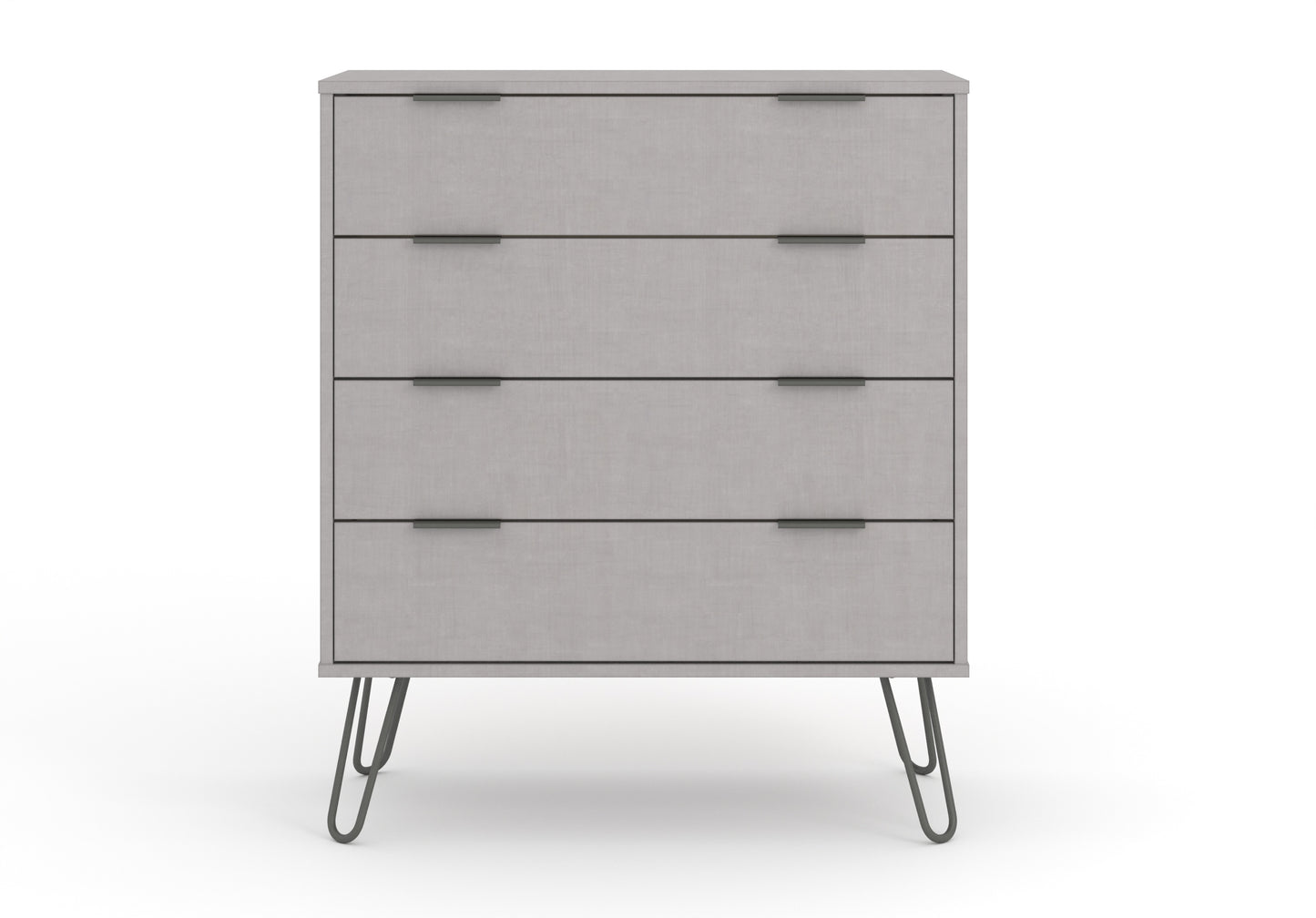 Liberty Augusta Grey Textured Finish 4 Drawer Chest of Drawers
