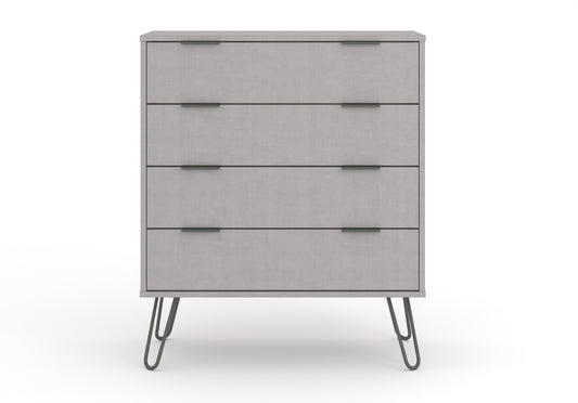 Liberty Augusta Grey Textured Finish 4 Drawer Chest of Drawers