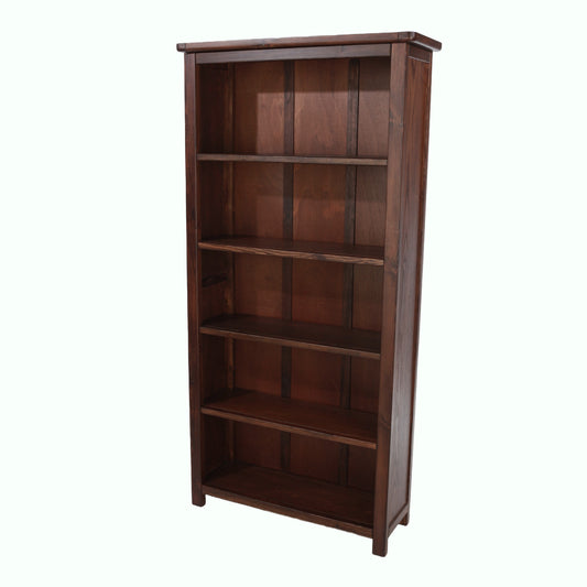 Liberty Boston Handcrafted Dark Lacquered Tall Bookcase