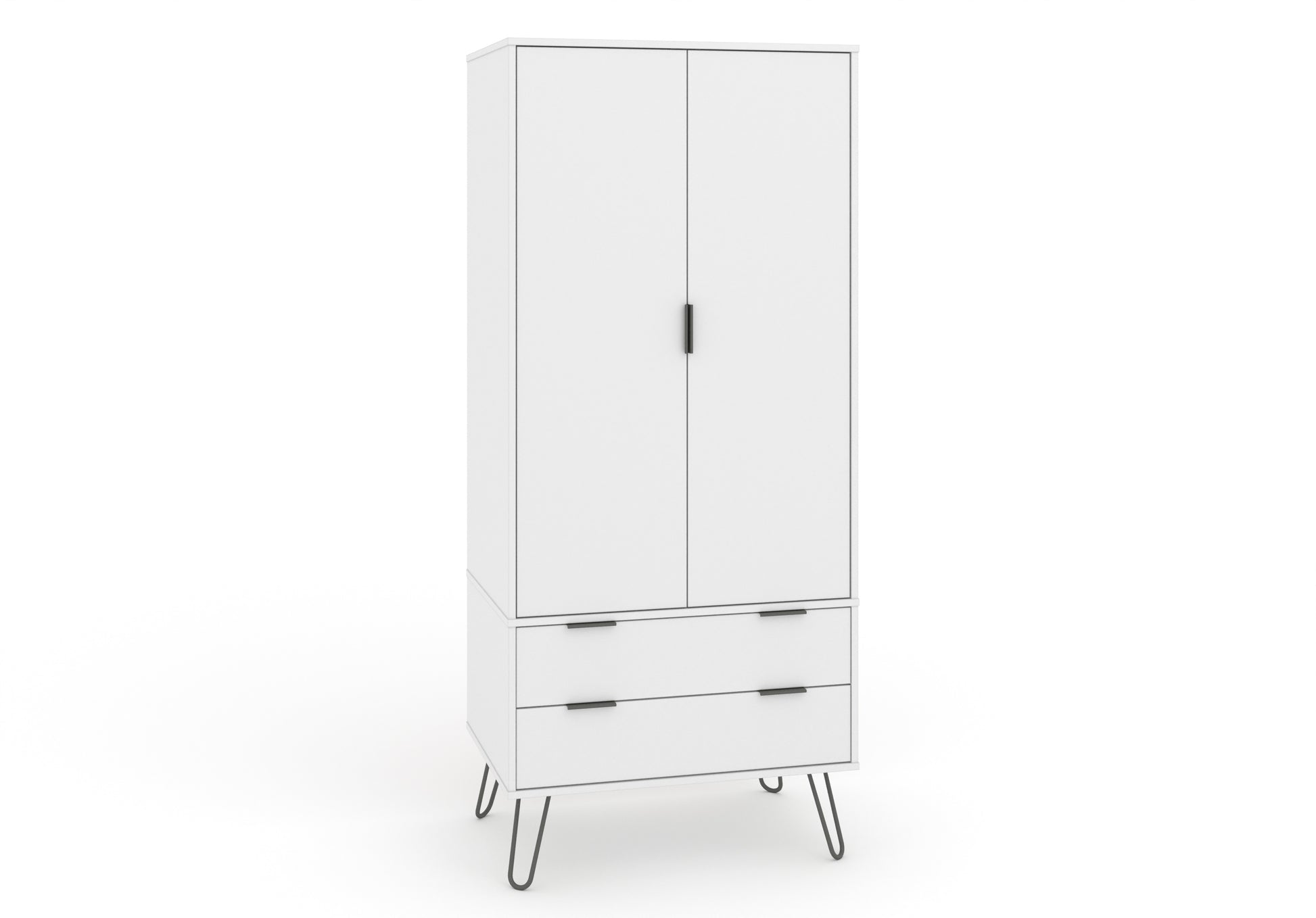 Liberty Augusta White 2 Door, 2 Drawer Wardrobe