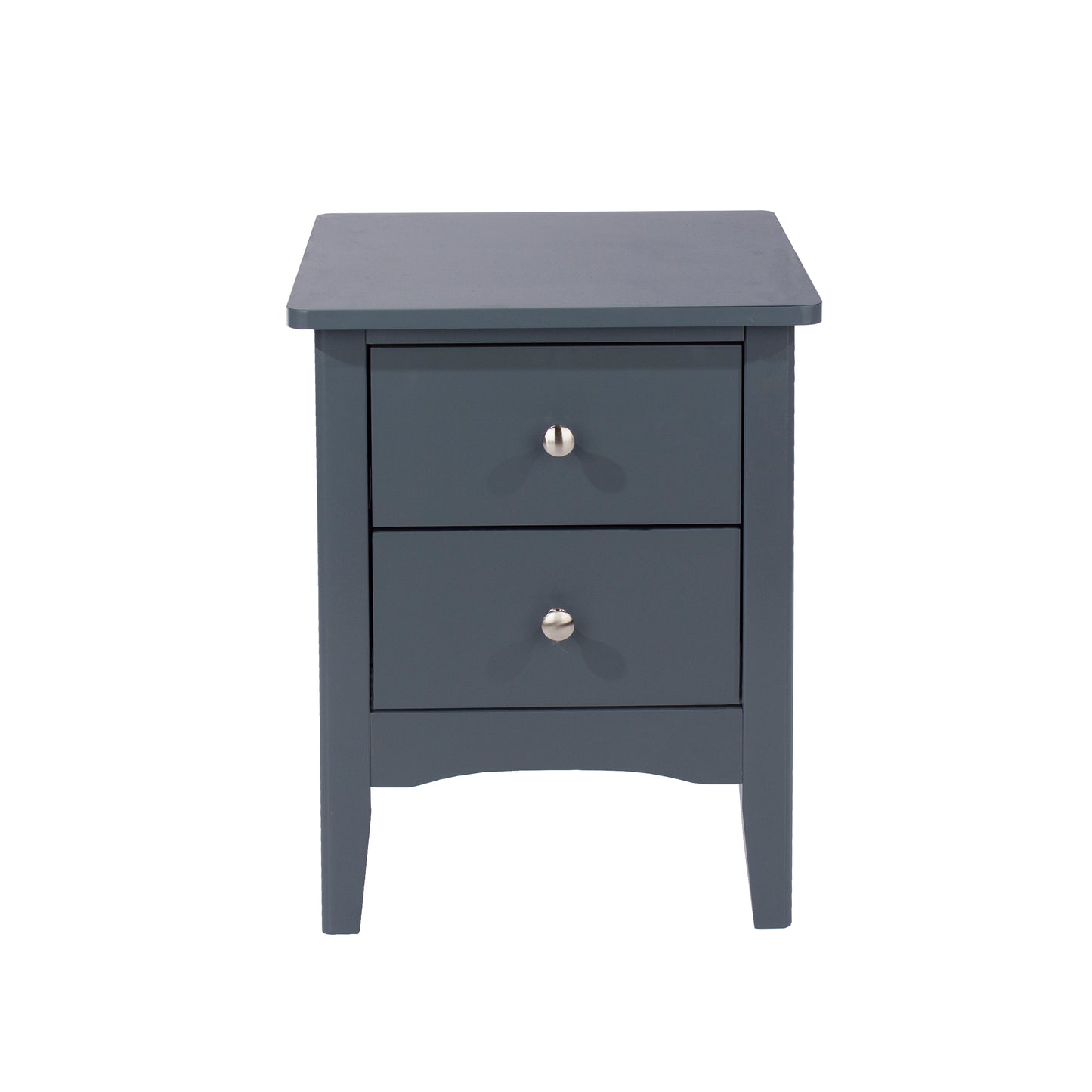Liberty Como Midnight Blue Painted Mdf 2 Petite Drawer Bedside Cabinet