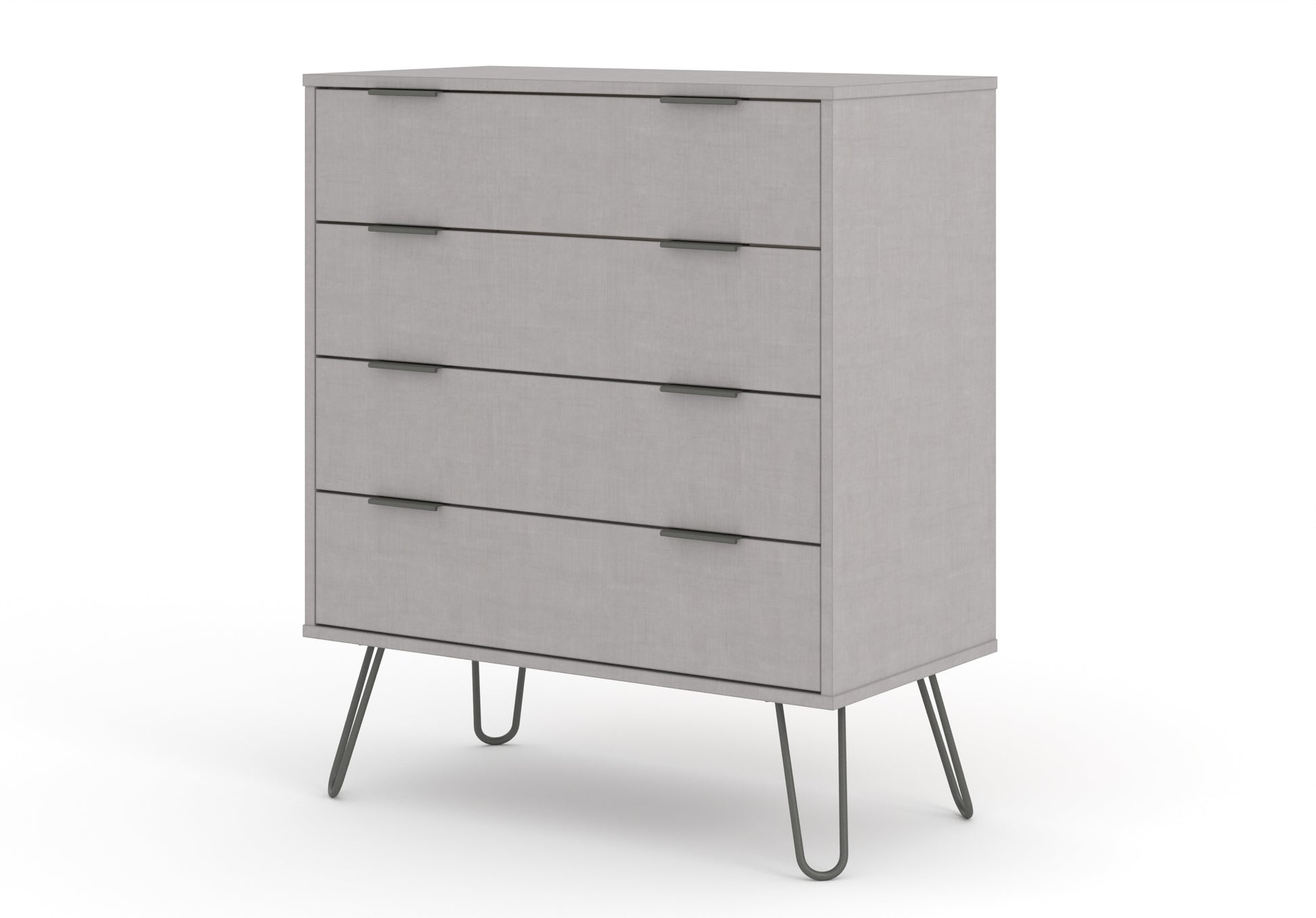Liberty Augusta Grey Textured Finish 4 Drawer Chest of Drawers