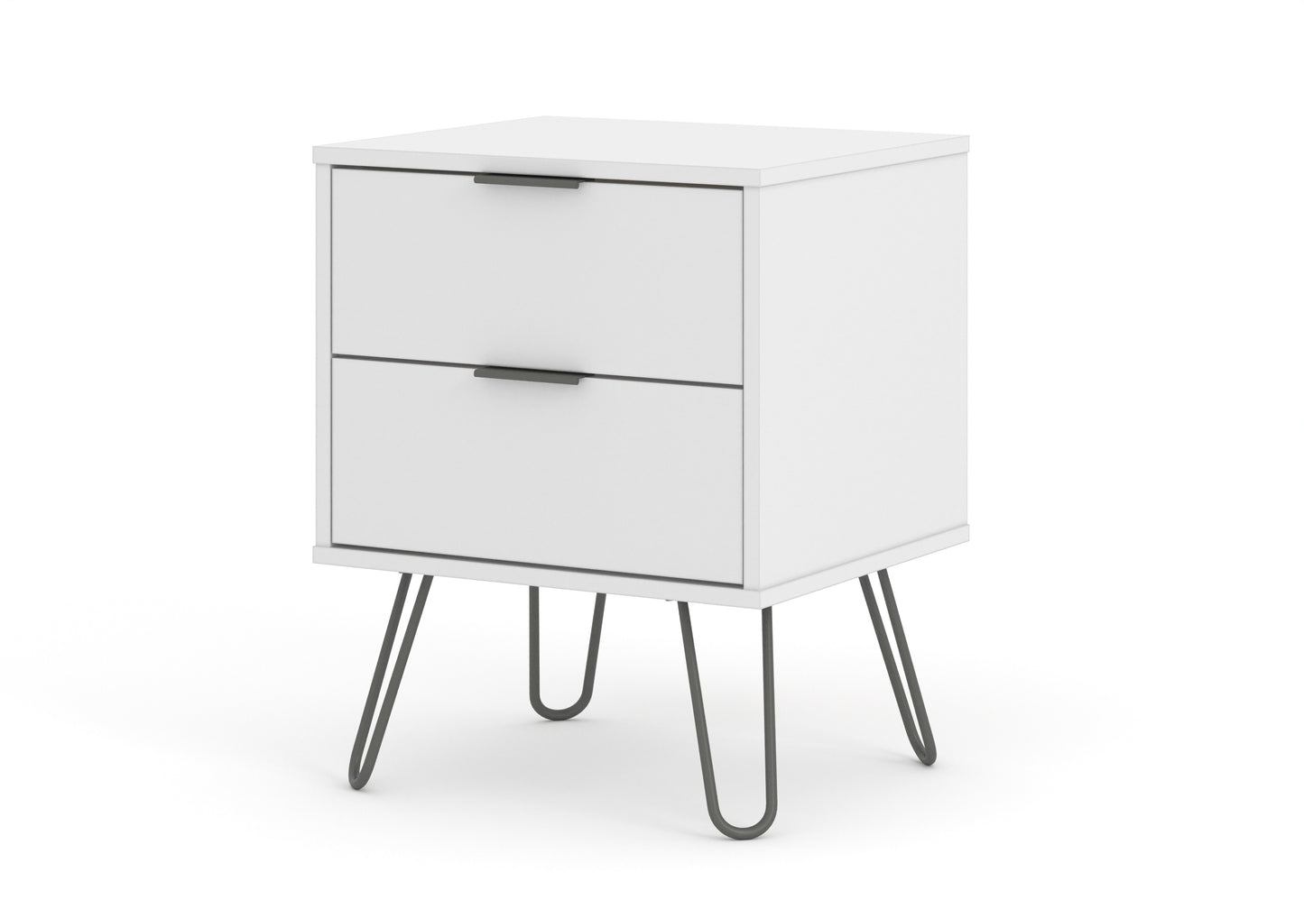 Liberty Augusta White 2 Drawer Bedside Cabinet