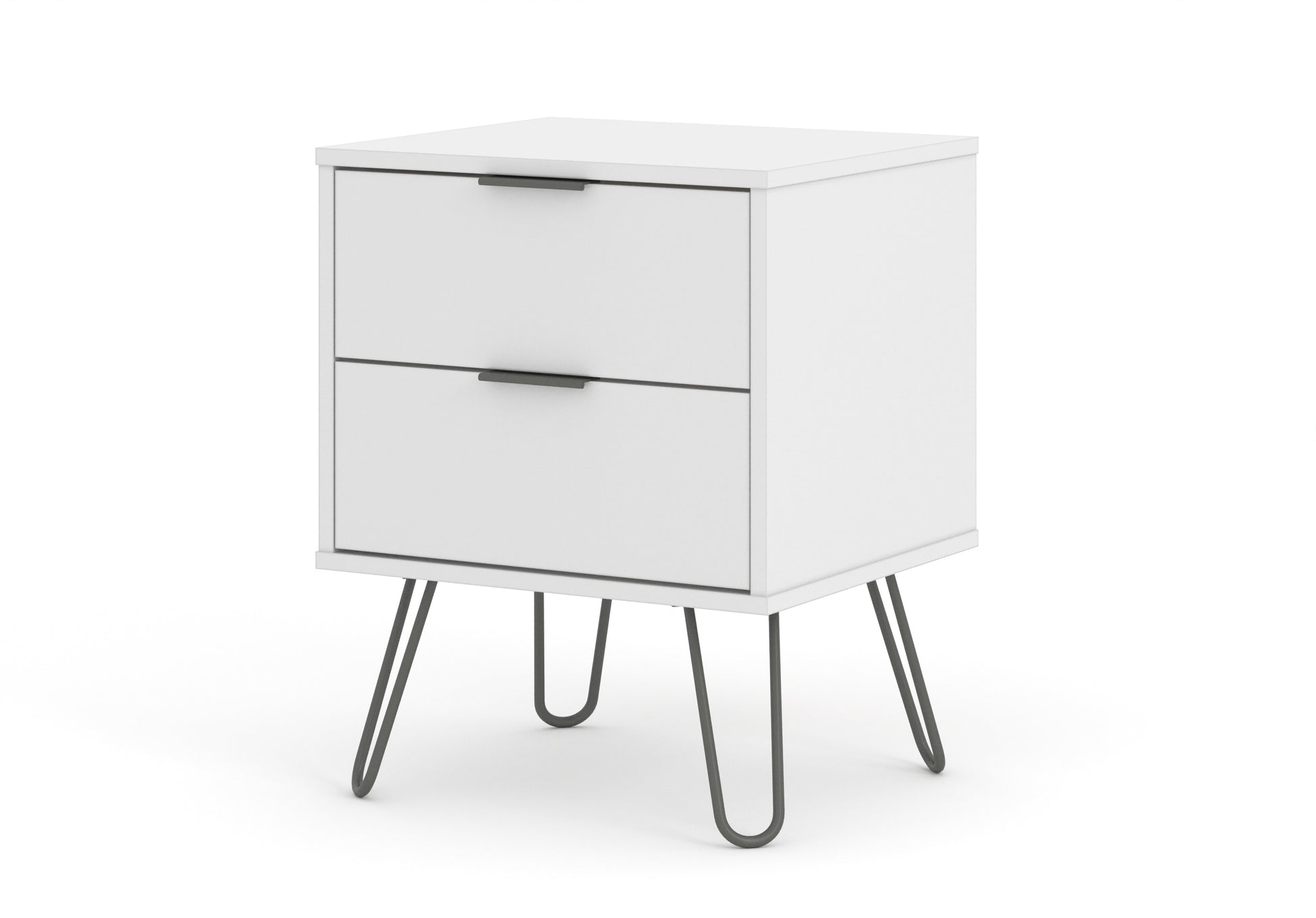 Liberty Augusta White 2 Drawer Bedside Cabinet