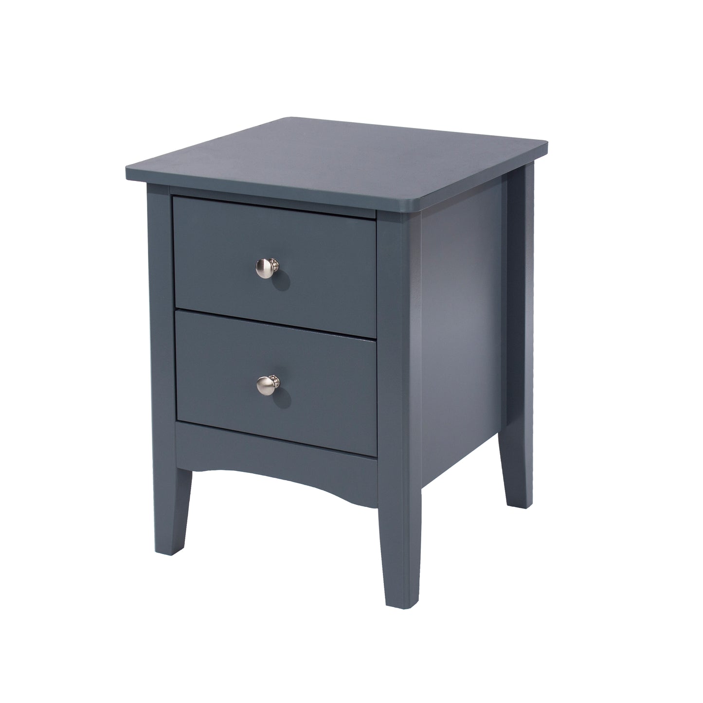Liberty Como Midnight Blue Painted Mdf 2 Petite Drawer Bedside Cabinet