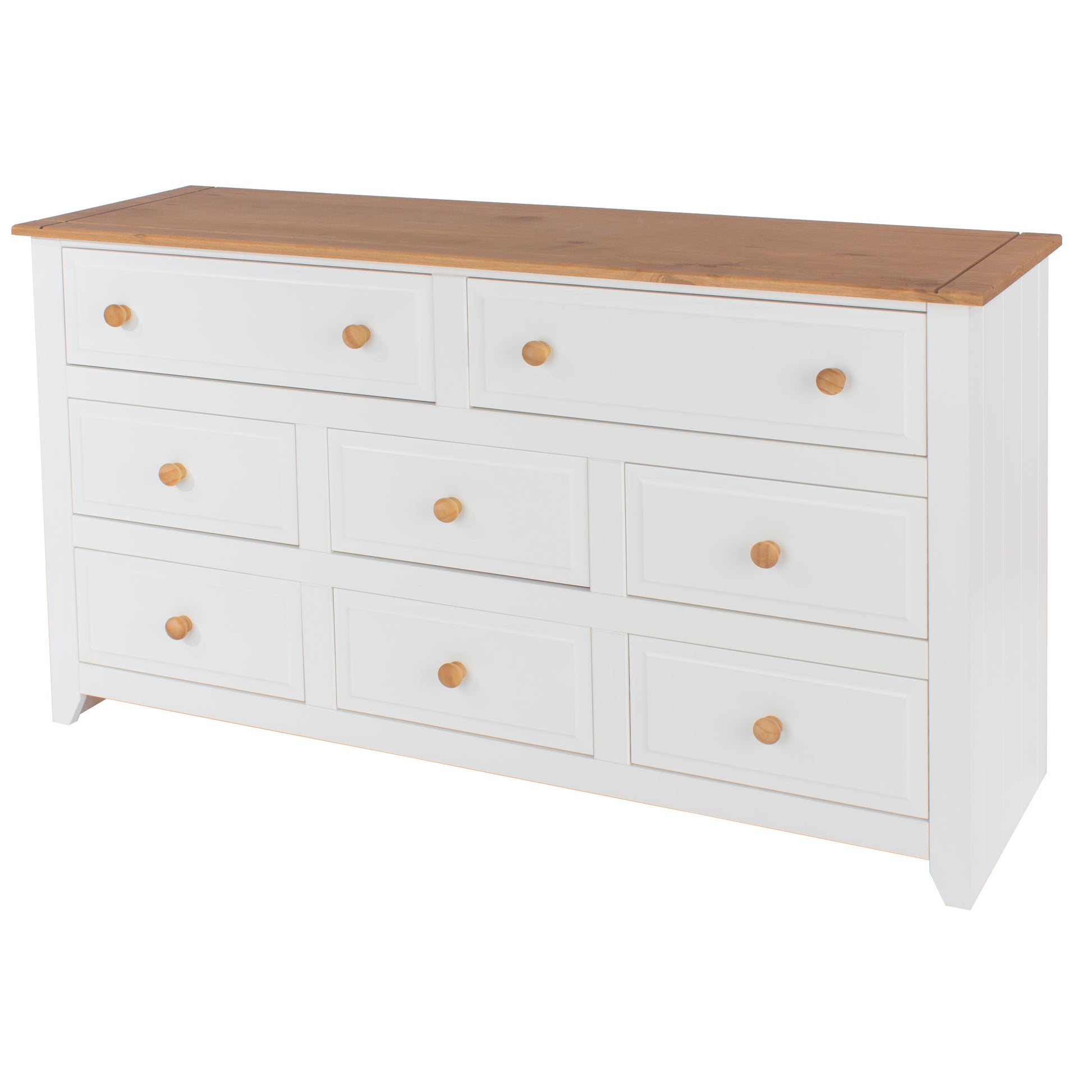 Liberty Capri Waxed Pine and White Painted Mdf 6+2 Drawer Large Chest