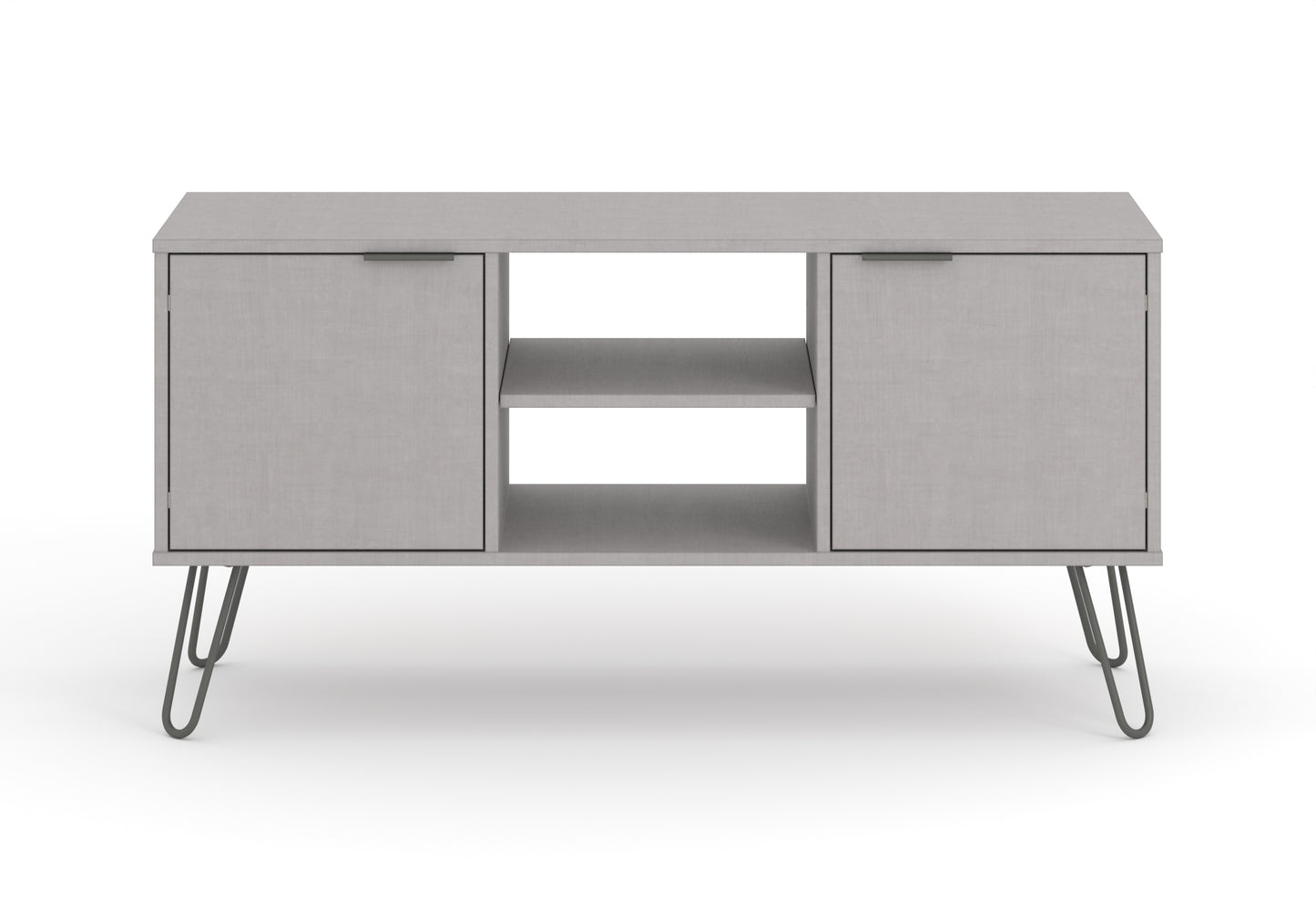 Liberty Augusta Grey Textured Finish 2 Door Flat Screen TV Unit