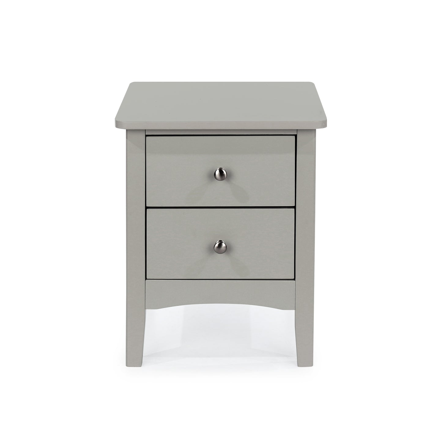 Liberty Como Light Grey Painted Mdf 2 Petite Drawer Bedside Cabinet