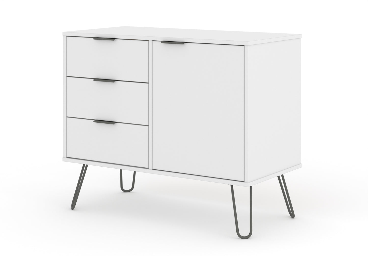 Liberty Augusta White Small Sideboard with 1 Door, 3 Drawers