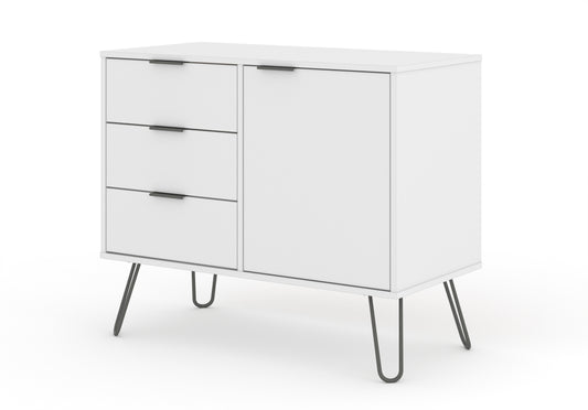 Liberty Augusta White Small Sideboard with 1 Door, 3 Drawers