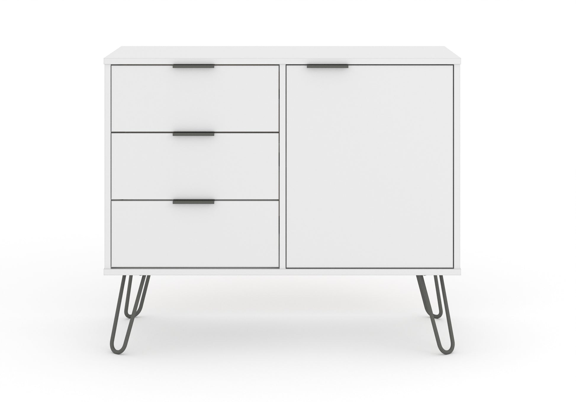 Liberty Augusta White Small Sideboard with 1 Door, 3 Drawers