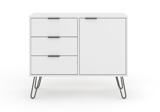Liberty Augusta White Small Sideboard with 1 Door, 3 Drawers
