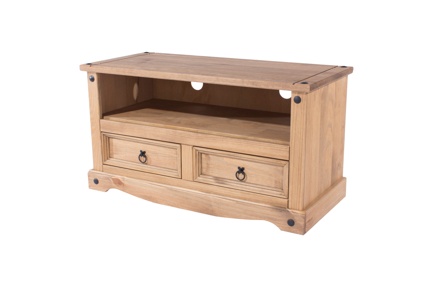 Liberty Corona Premium Waxed Pine Downstairs Flat Screen TV Unit