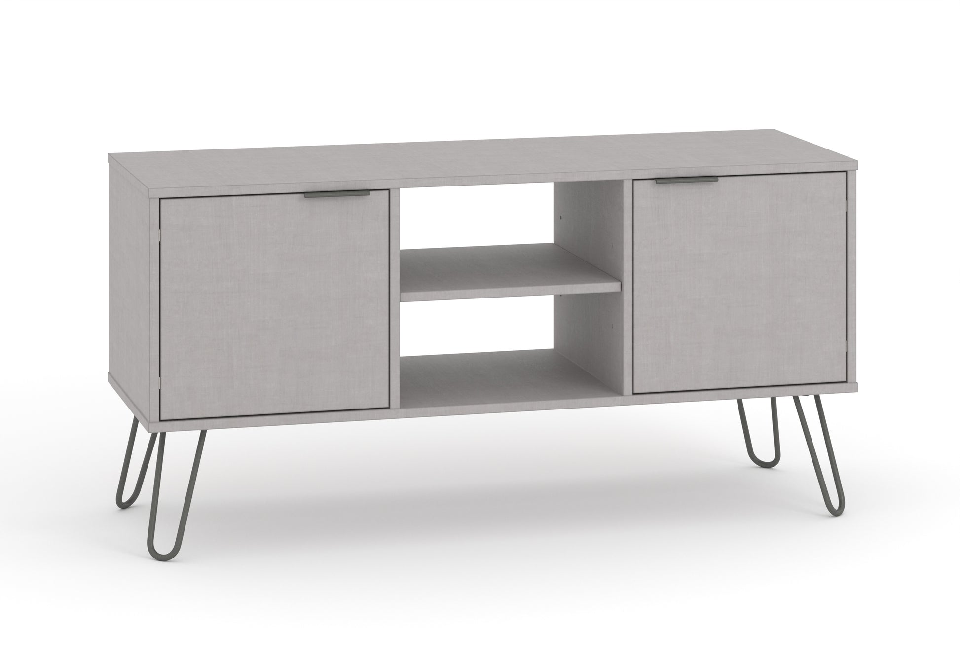 Liberty Augusta Grey Textured Finish 2 Door Flat Screen TV Unit
