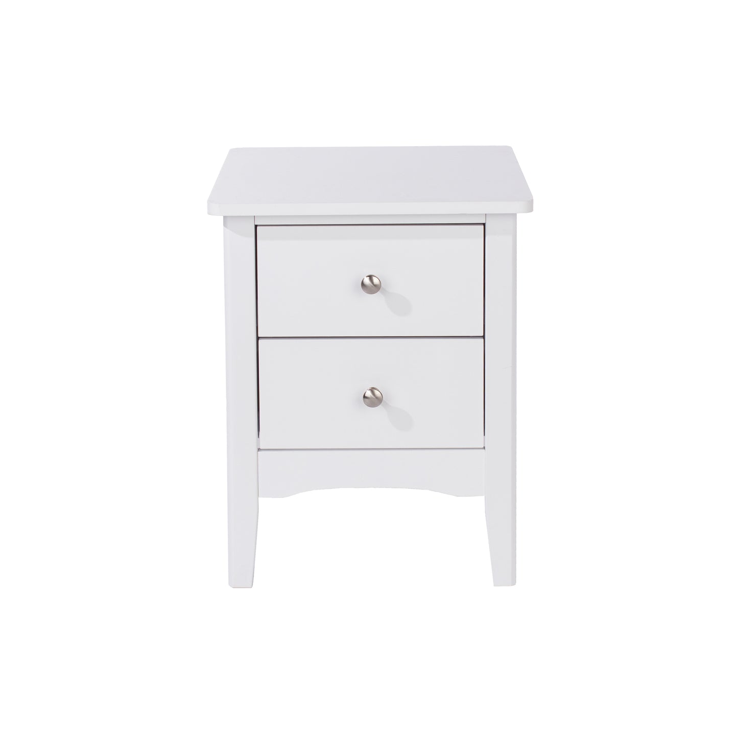 Liberty Como White Painted Mdf 2 Petite Drawer Bedside Cabinet