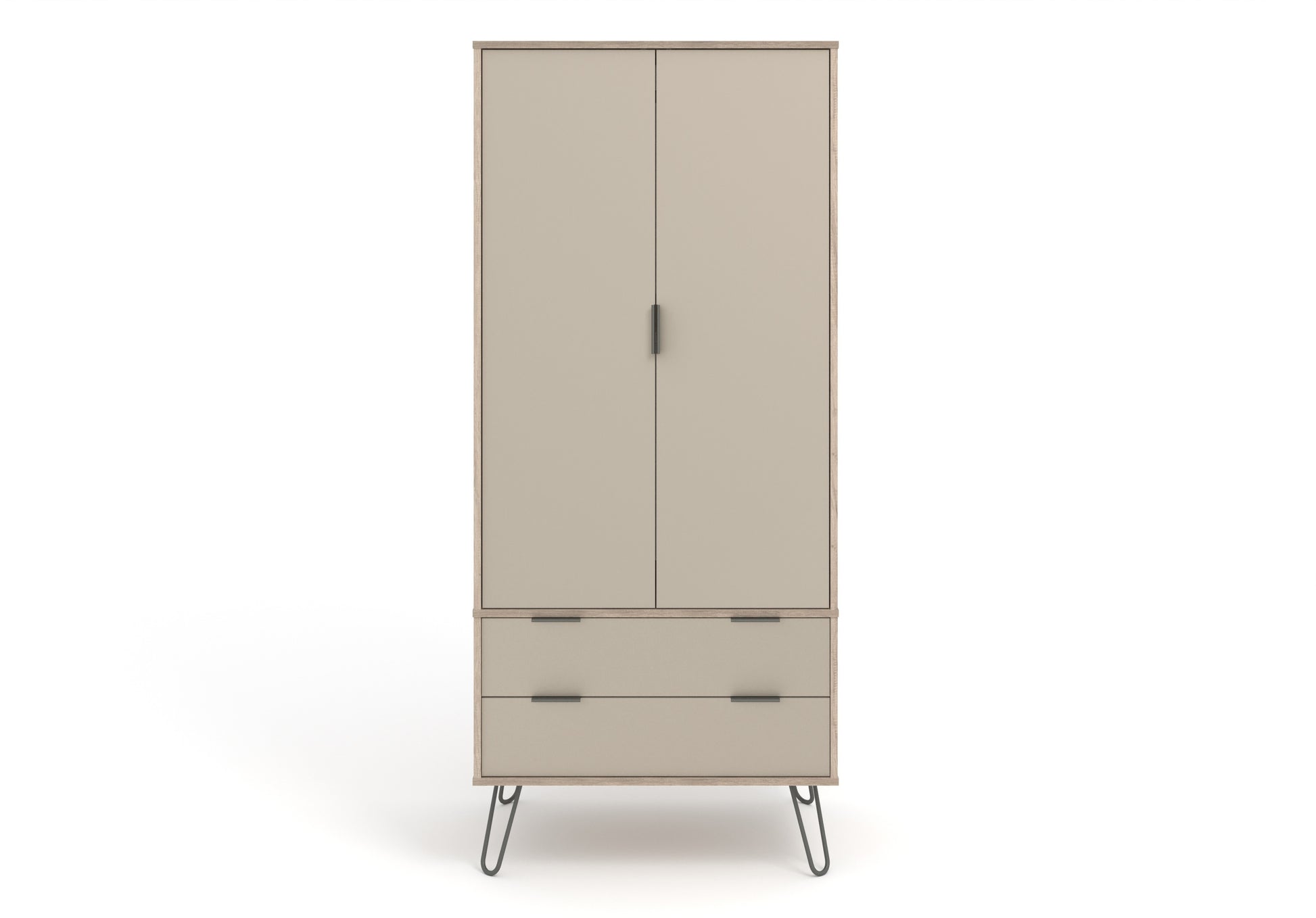 Liberty Augusta Driftwood and Calico Effect 2 Door, 2 Drawer Wardrobe