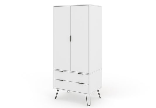 Liberty Augusta White 2 Door, 2 Drawer Wardrobe