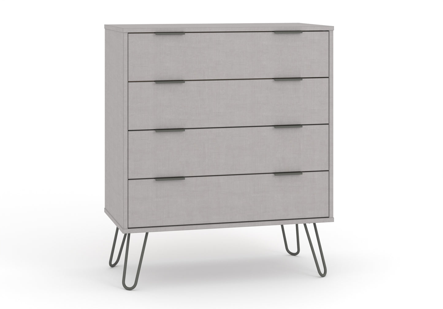 Liberty Augusta Grey Textured Finish 4 Drawer Chest of Drawers