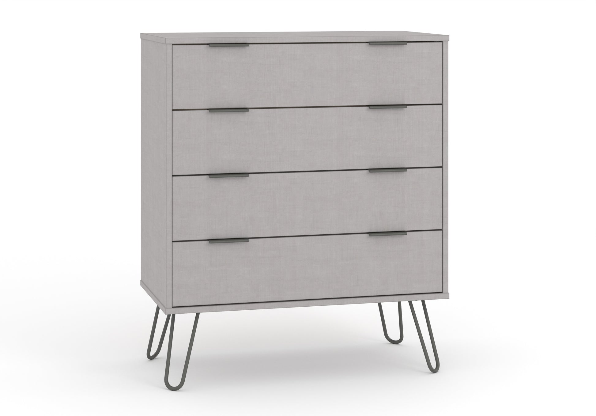 Liberty Augusta Grey Textured Finish 4 Drawer Chest of Drawers