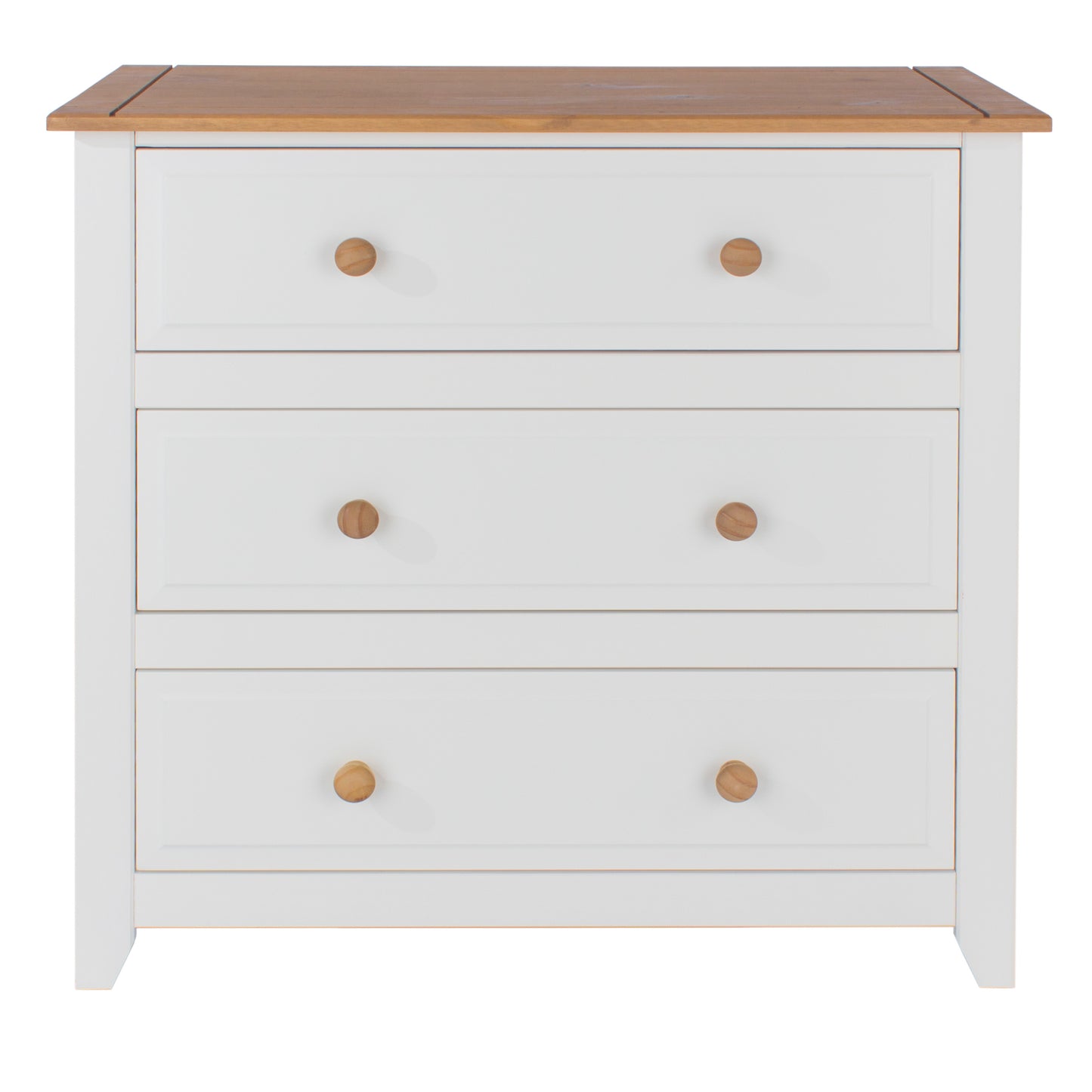 Liberty Capri Waxed Pine and White Painted Mdf 3 Drawer Chest