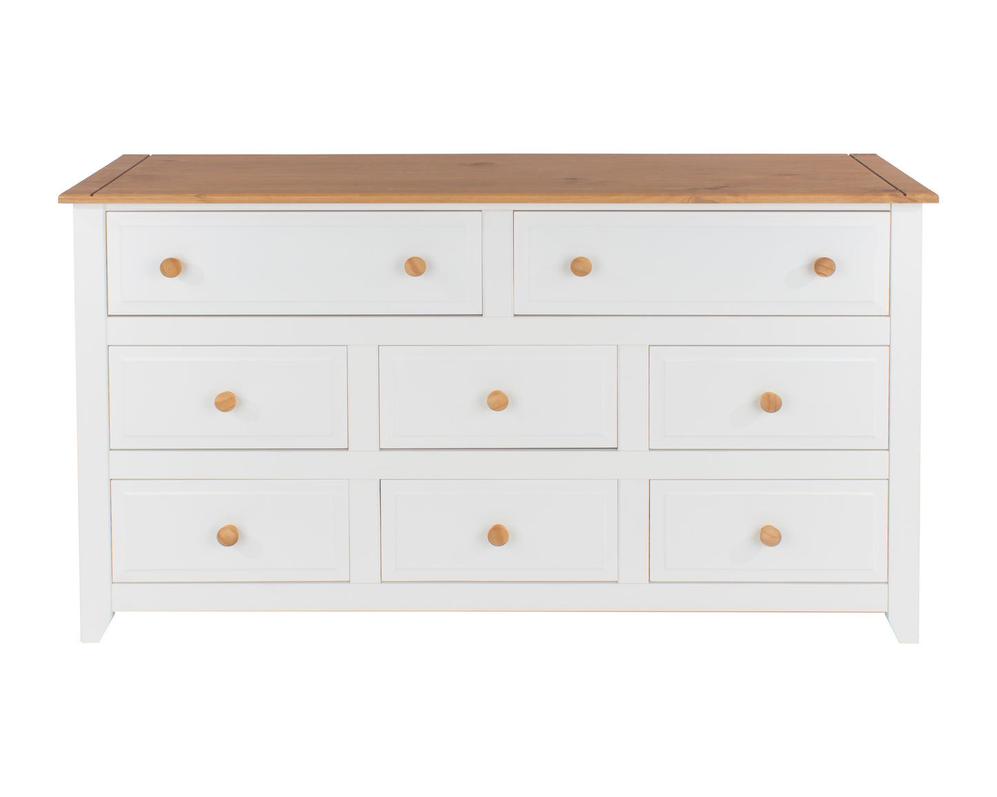 Liberty Capri Waxed Pine and White Painted Mdf 6+2 Drawer Large Chest