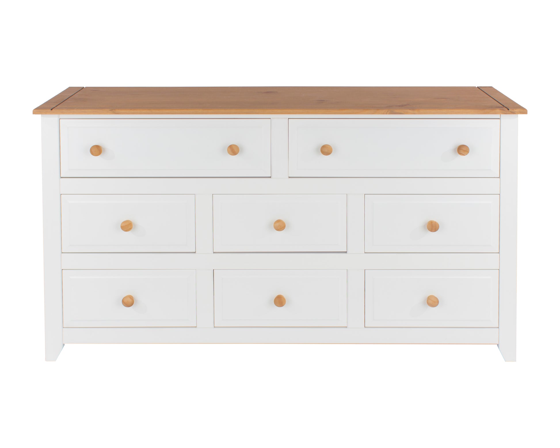 Liberty Capri Waxed Pine and White Painted Mdf 6+2 Drawer Large Chest