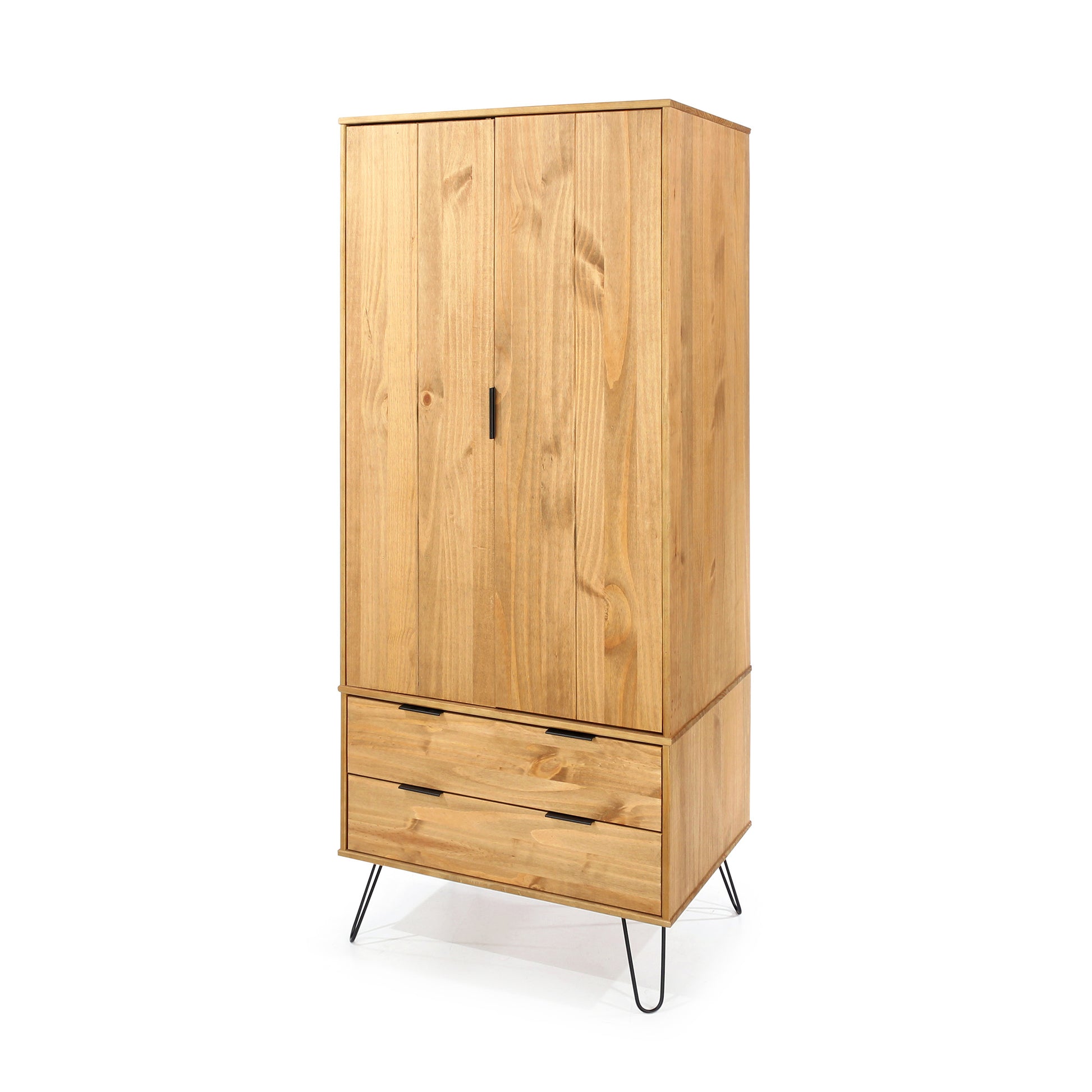 Liberty Augusta Waxed Pine 2 Door, 2 Drawer Wardrobe