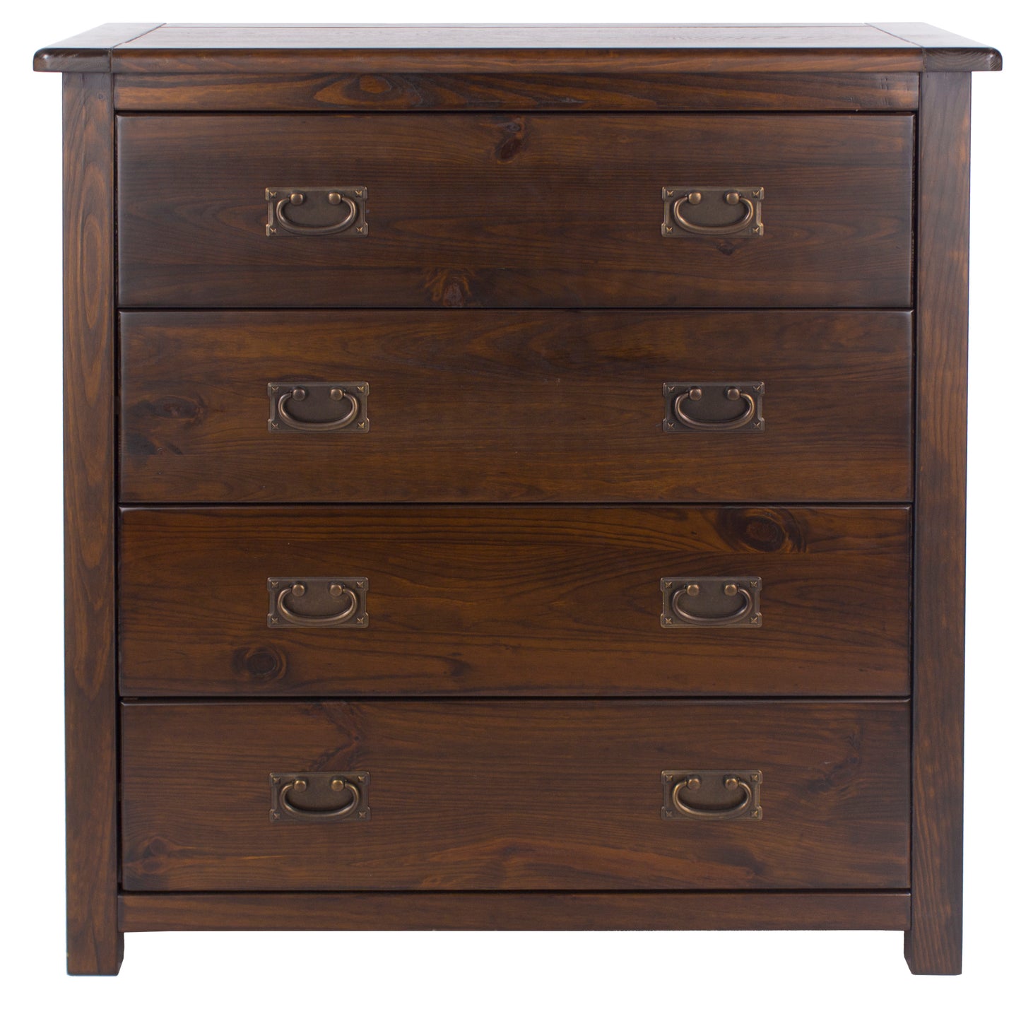 Liberty Boston Handcrafted Dark Lacquered 4 Drawer Chest