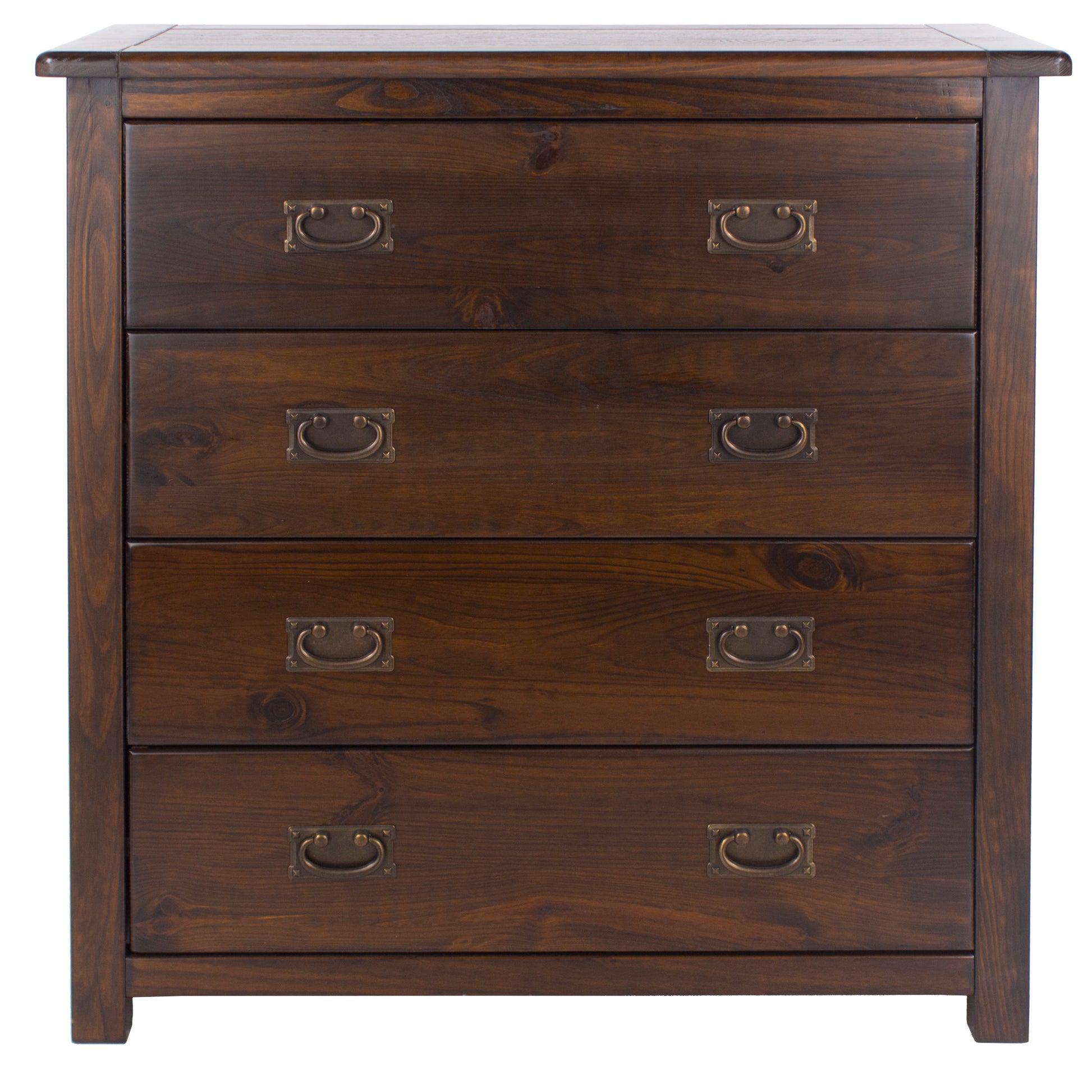 Liberty Boston Handcrafted Dark Lacquered 4 Drawer Chest