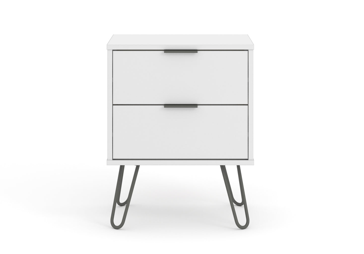 Liberty Augusta White 2 Drawer Bedside Cabinet