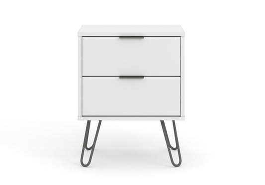 Liberty Augusta White 2 Drawer Bedside Cabinet