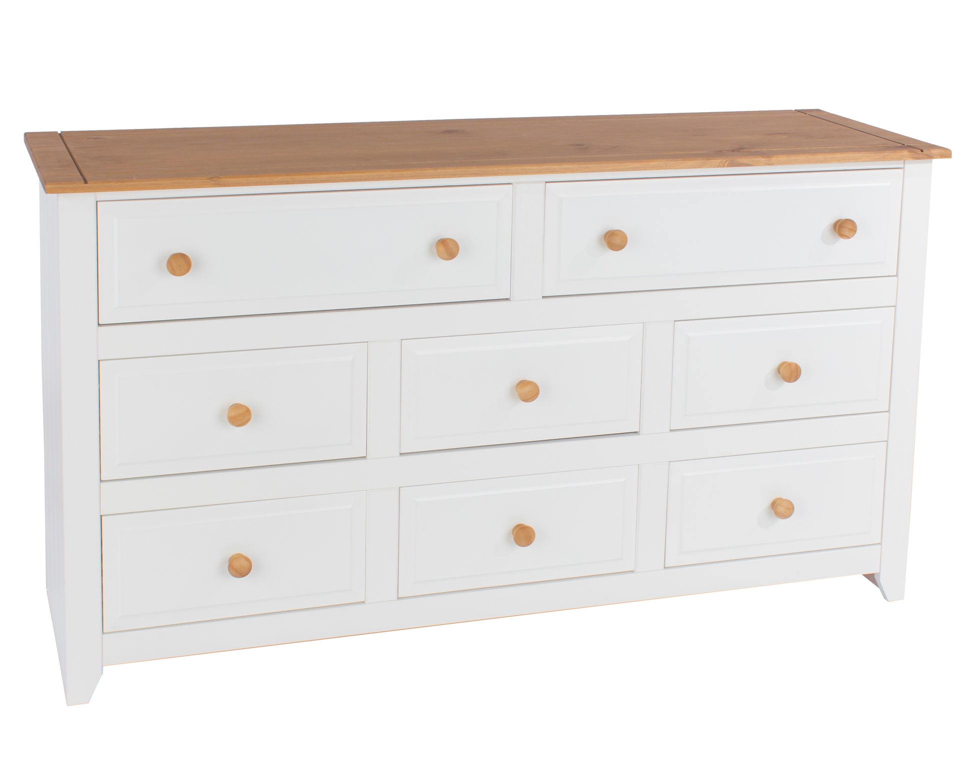 Liberty Capri Waxed Pine and White Painted Mdf 6+2 Drawer Large Chest