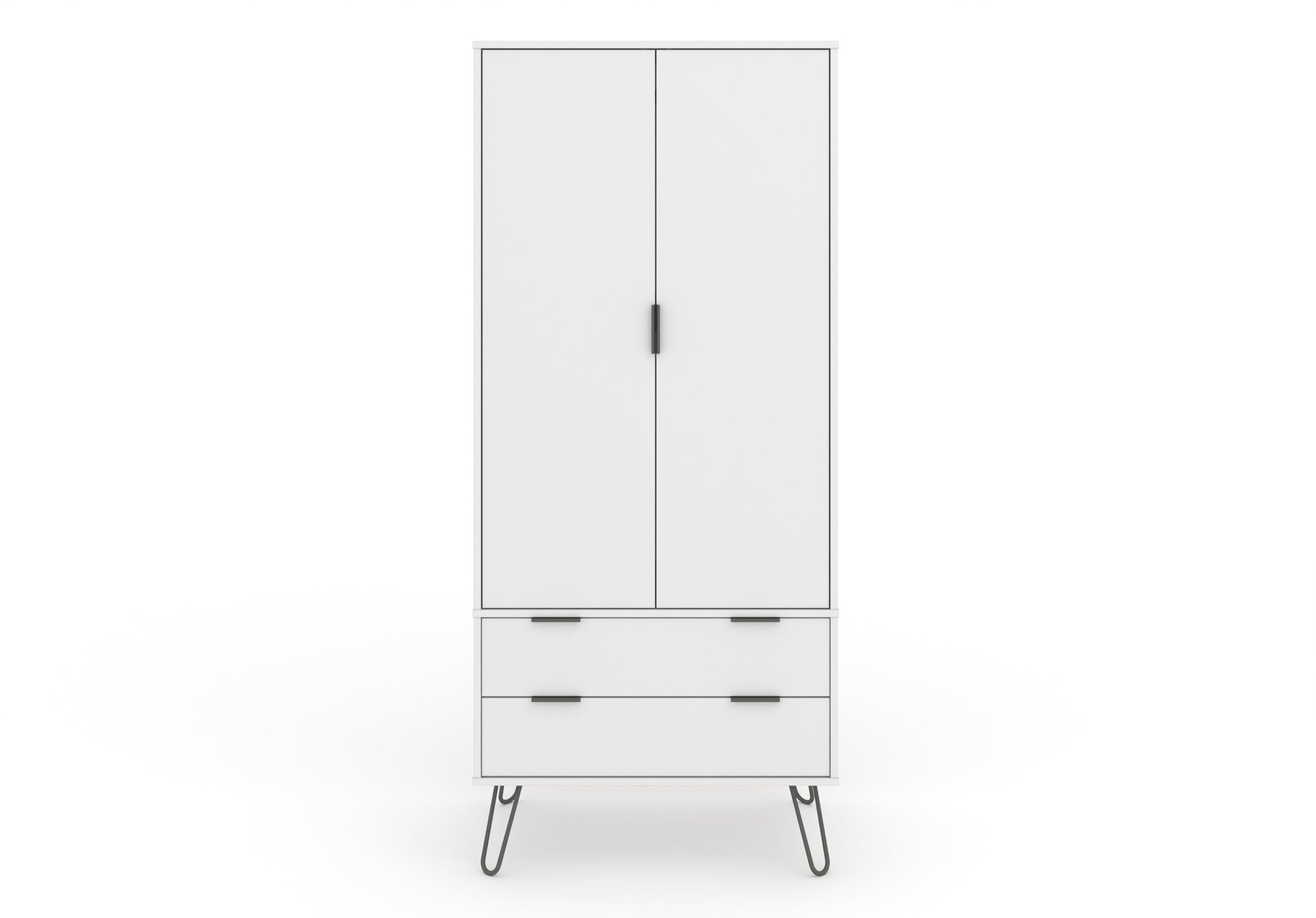 Liberty Augusta White 2 Door, 2 Drawer Wardrobe