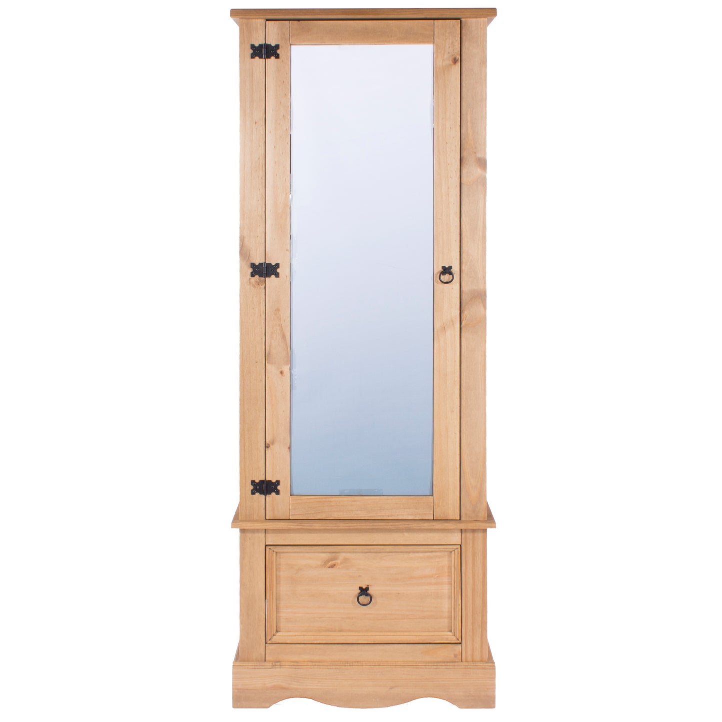 Liberty Corona Premium Waxed Pine Bedroom Armoire with Mirrored Door & Drawer