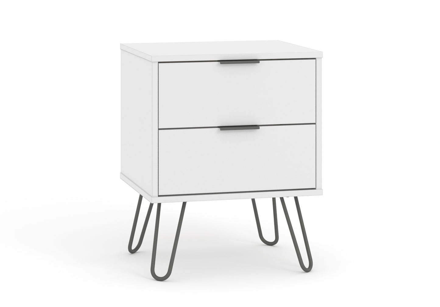Liberty Augusta White 2 Drawer Bedside Cabinet
