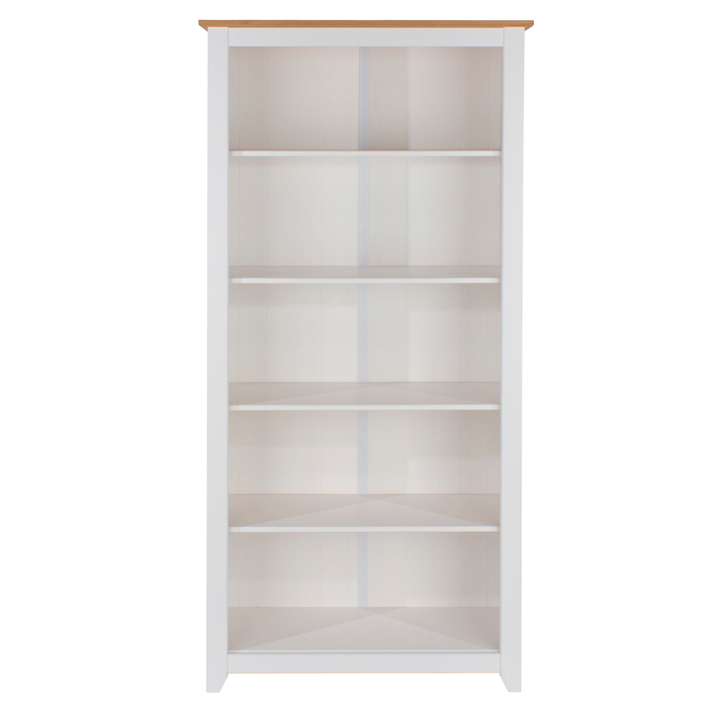 Liberty Capri Waxed Pine and White Painted Mdf Tall Bookcase