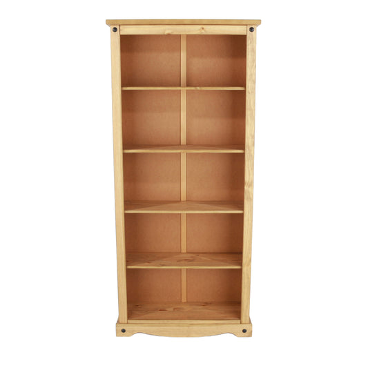Liberty Corona Premium Waxed Pine Downstairs Tall Bookcase