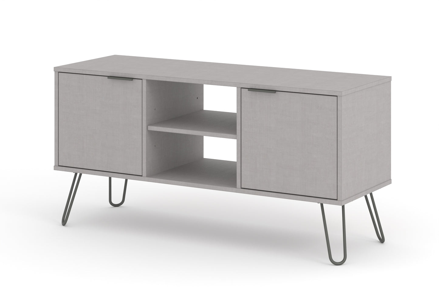 Liberty Augusta Grey Textured Finish 2 Door Flat Screen TV Unit