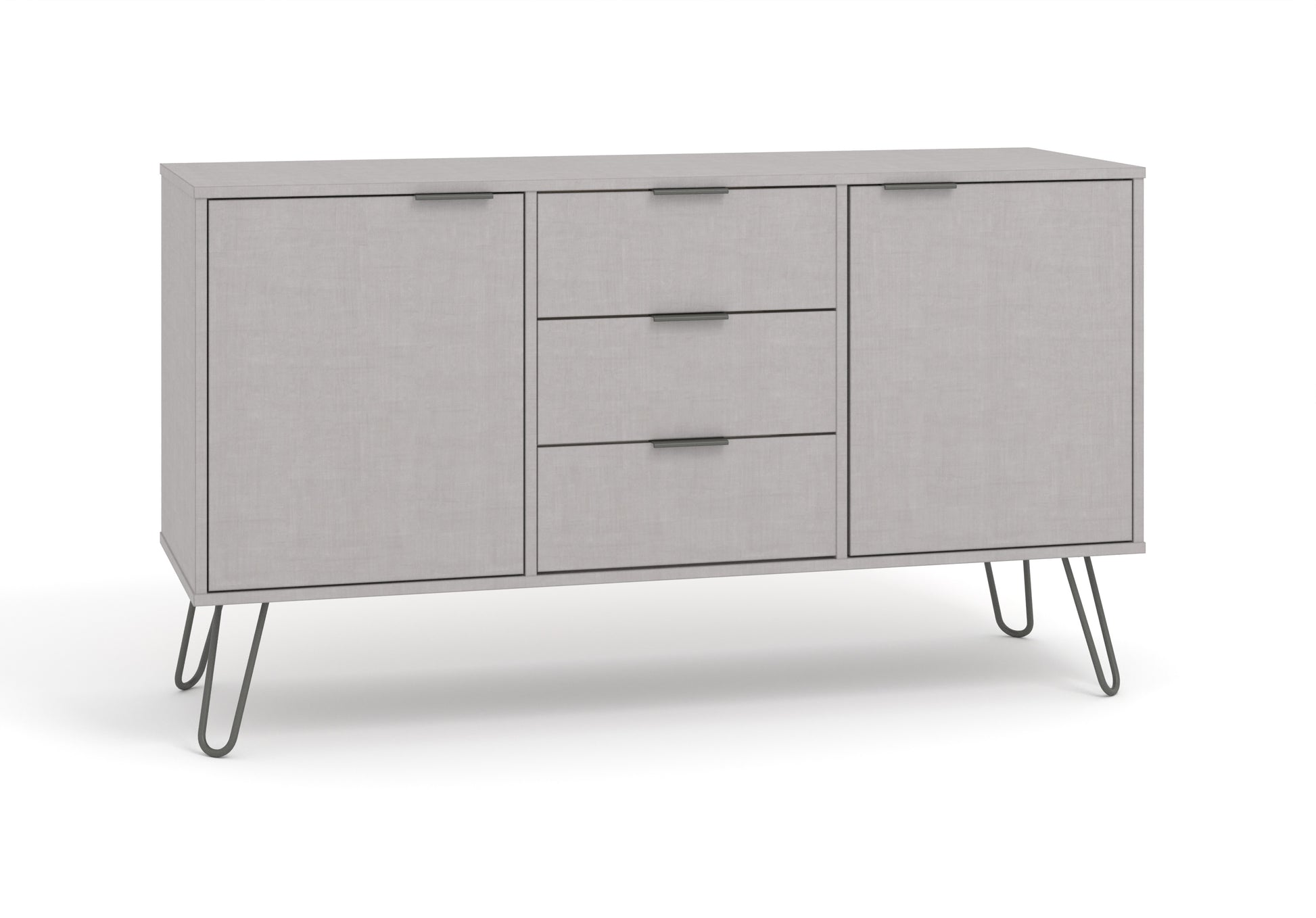 Liberty Augusta Grey Textured Finish Medium Sideboard with 2 Door, 3 Drawers
