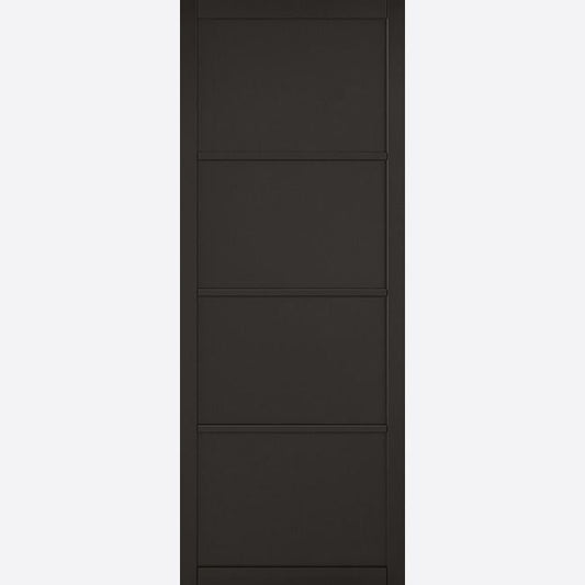 Internal Black Soho 4 Panelled Door