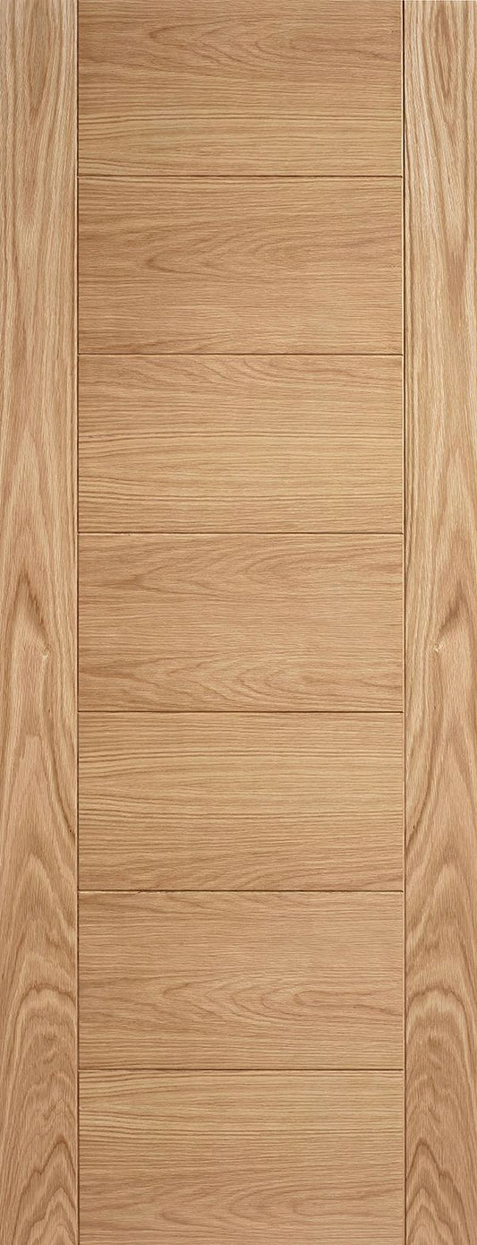 Internal Oak 7 Panel Ladder Style Fire Door FD30 7 Panel Door