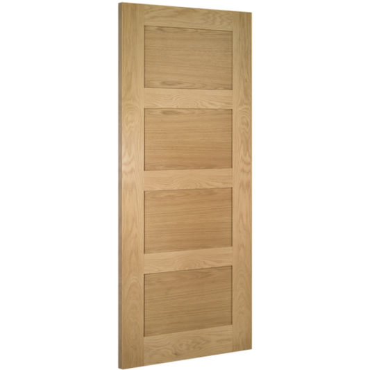 Internal Oak Coventry Shaker 4 Panel Door
