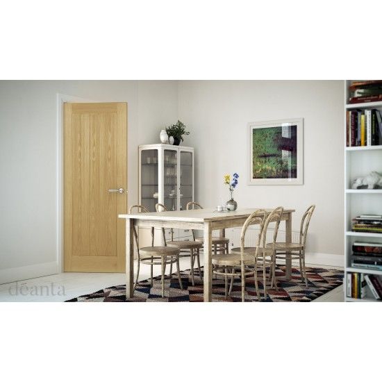 Deanta Internal Oak Ely Door Panelled