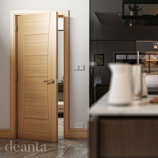 Deanta Internal Oak Pamplona Fire Door FD30 Pre Finished