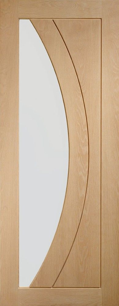 Internal Oak Salerno Door With Clear Glass Clearance Sale