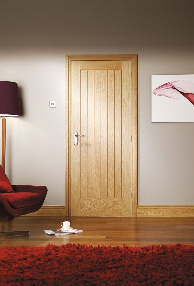 XL Joinery Internal Oak Suffolk Door Original Fully Finished