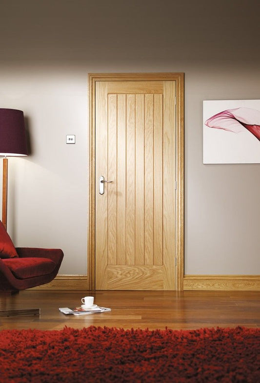 XL Joinery Internal Oak Suffolk Door Original Fully Finished