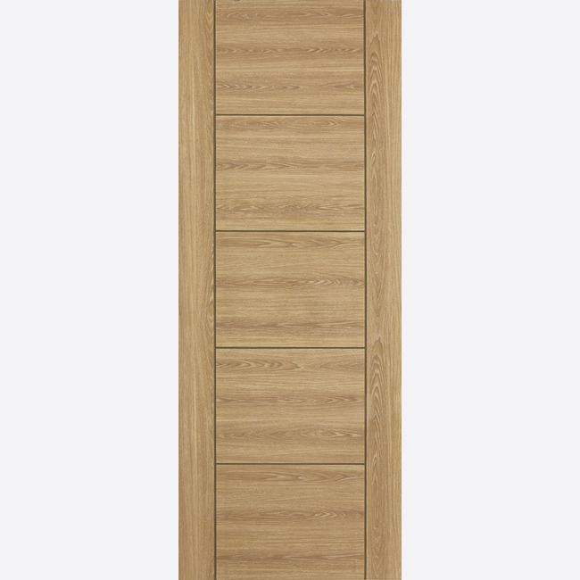 LPD Internal Oak Vancouver 5P Fire Door FD60